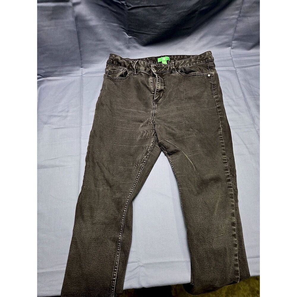 Dip Denim Women's Faded Black Skinny Jeans Size 14 Good Condition